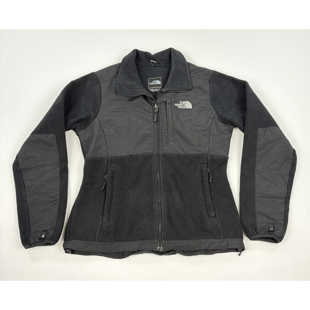 The North Face Denali Fleece Jacket Womens Small Black Full Zip Polartec Coat